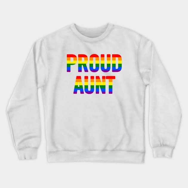 Proud Aunt Crewneck Sweatshirt by sergiovarela